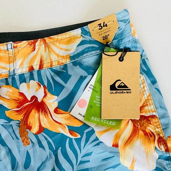QUIKSILVER Men's Board Shorts NWT Size 34 - Picture 6 of 6
